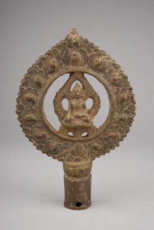 138514, upper part of begging stick, silāyku, Buddha