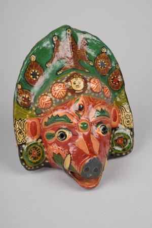 140820, ceremonial mask, Vārāhī