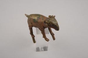 136884, brass ritual animal figure, aries
