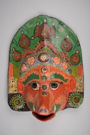 136786, ceremonial mask, Vārāhī