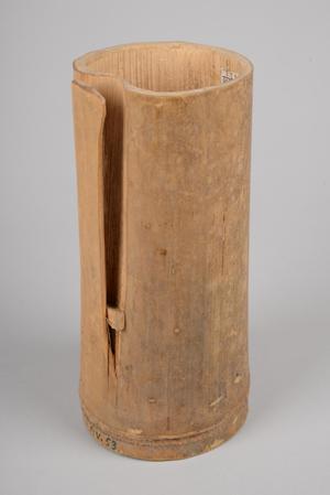 134308, bamboo container with handle