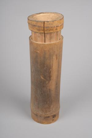 134306a-b, bamboo container with lid