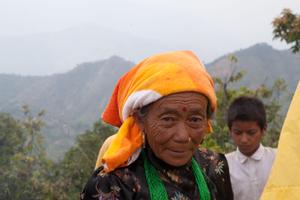 Portrait of an elder female participants of the Tuwachung-Jayajum festival
