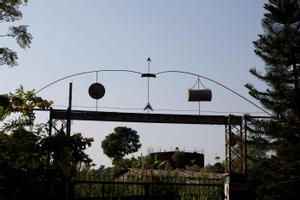 Entrance gate of Sakela Dharmic Ban (seen from inside)