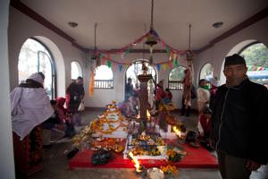 Kirat Hattiban temple from the inside