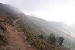 View towards Tuwachung-Jayajum ridge from the path coming from Halesi-Maratika
