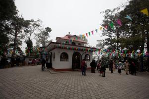 Kirat Hattiban temple from the outside