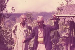 Major Man P. Rai (host, consultant) and Singha Bir Rai (village elder)
