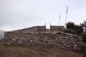 Wall surrounding the place of worship for Toma worshipping place at Tuwachung-Jayajum hill