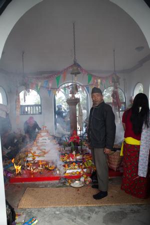 Limbu place of worship inside the Hattiban temple