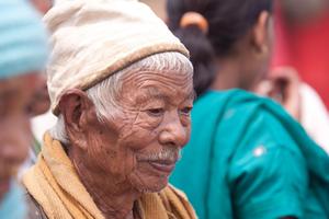 Portrait of an elder male participant at Tuwachung-Jayajum festival