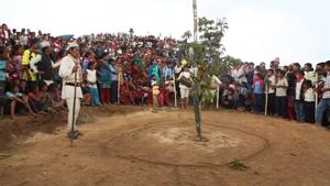 Official ground for dance circles at the Tuwachung-Jayajum festival