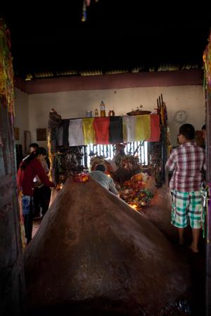 Inside view of Buddha Subbha temple in Dharan