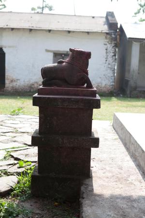 Statue of a deity outside Pindeshwor temple