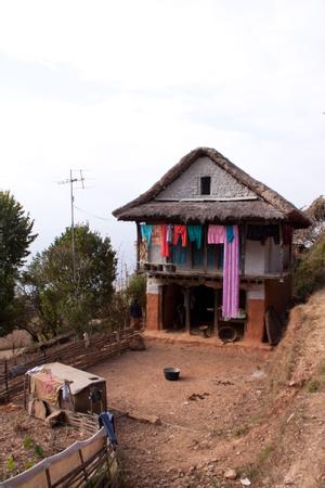 House of Ajambar Rai (Chamling) in upper Chichinga