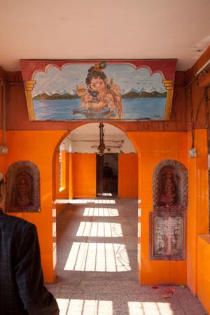 Ganesha painting in Pindeshwor temple