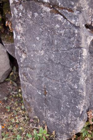 Stones representing the weaving space of Khema at her place of worship on Tuwachung-Jayajum hill